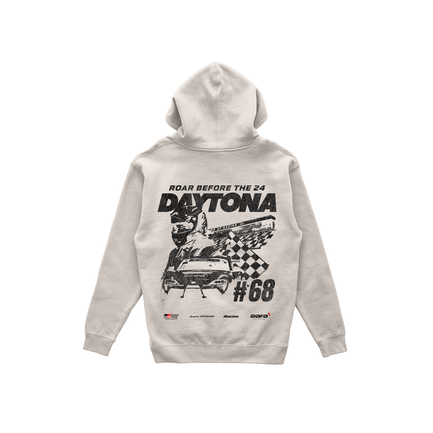 Daytona "Roar Before The 24" Hoodie - Bone