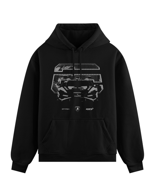 Crimsix Logo Graphic Hoodie - Black